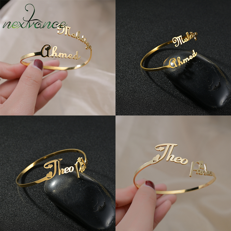 Rose Gold Bracelet - Nextvance Gold Color Custom Name Bracelet