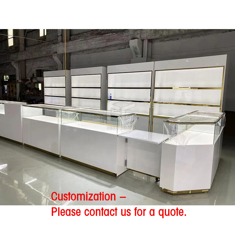 Jewellery Watches - custom.Fashion Jewellery Kiosk Showcase White Switzerland