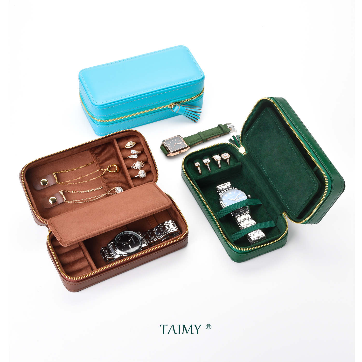 Luxury Pu Leather Jewelry Box  - Jewellery Watches ulasan dan harga