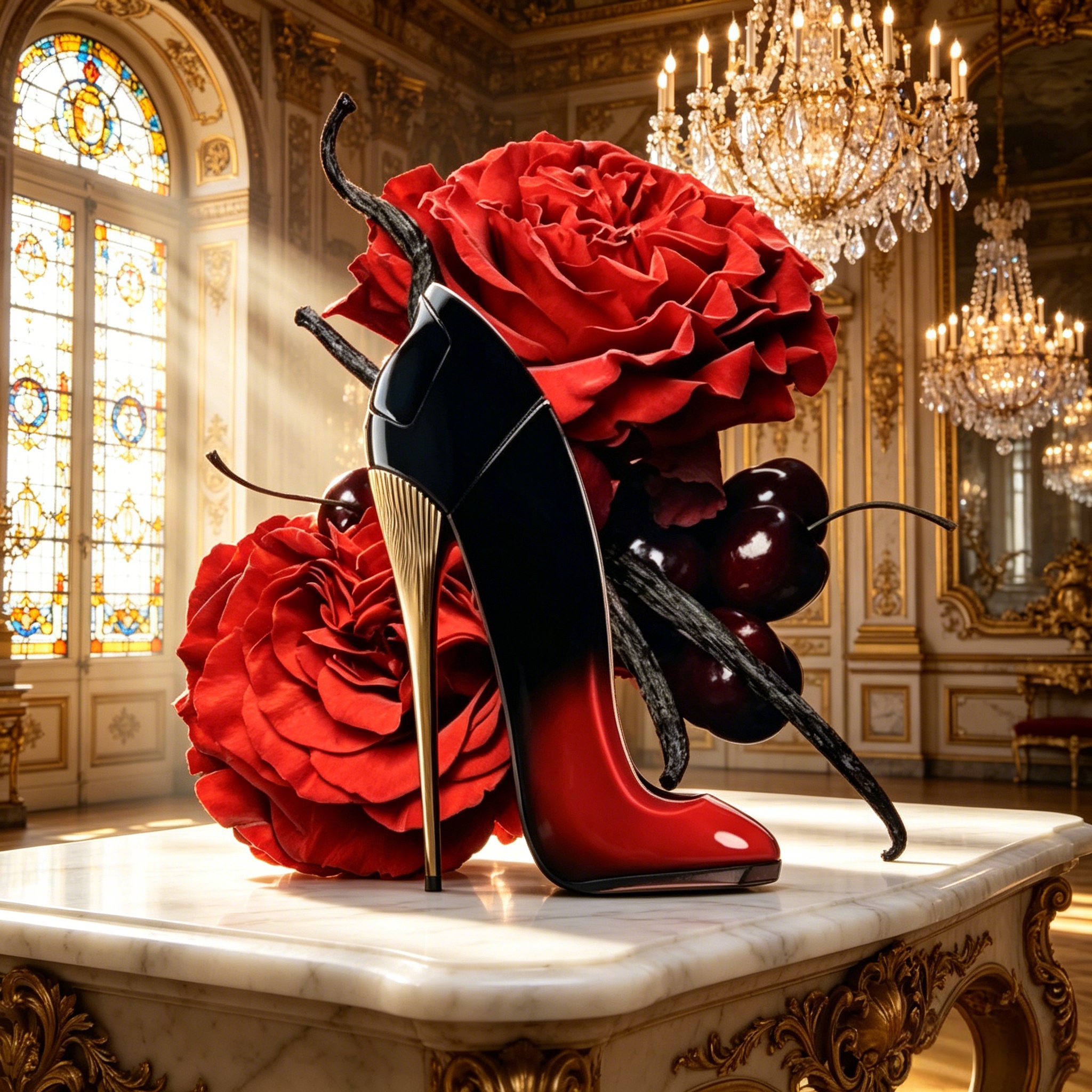 Gradient Red Black High Heel W - Luxury Gifts Jewelry & Watches Namfleg Mostar ulasan dan harga