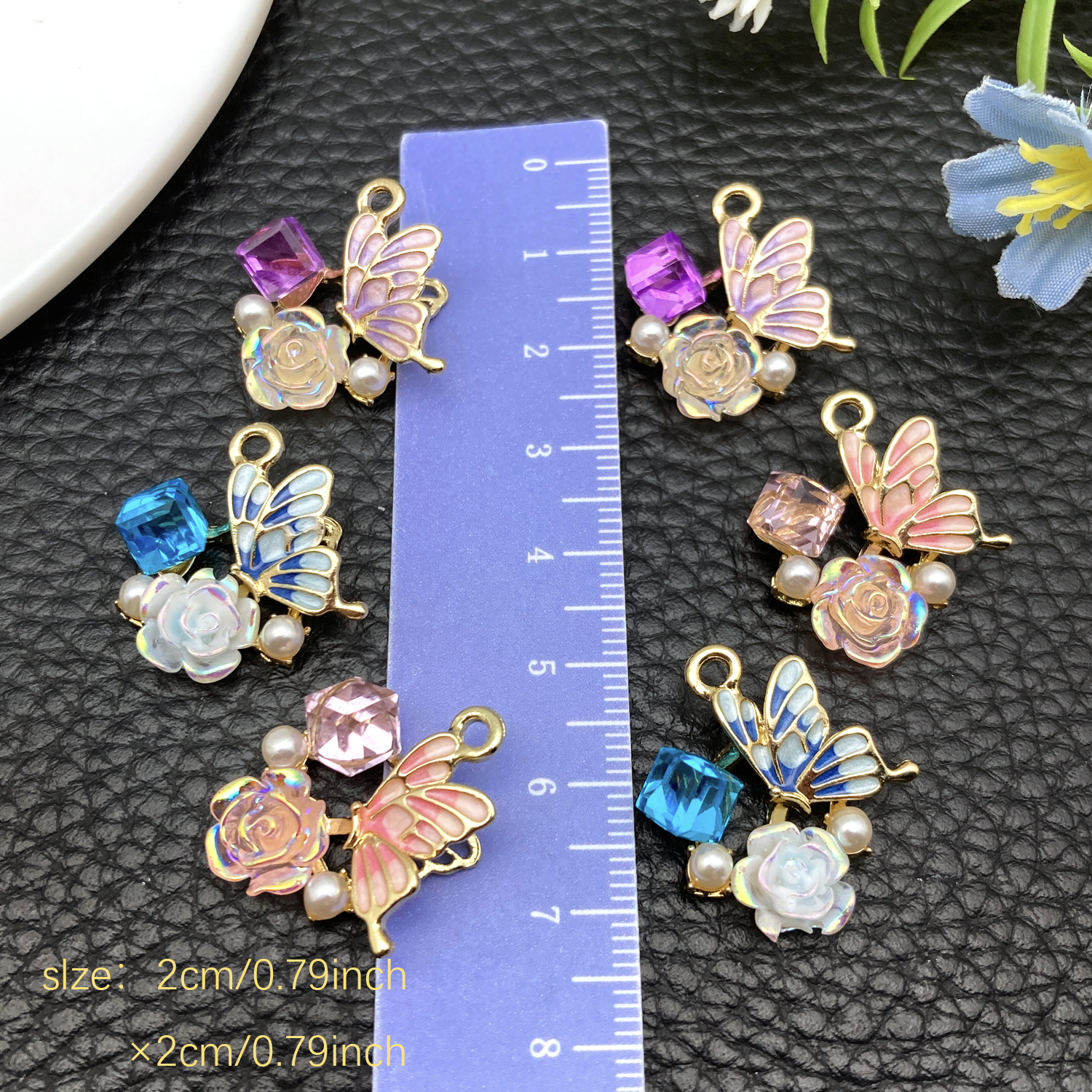 2/6 pcs Small Luxe Style Pearl - Diamond Stud Earrings ulasan dan harga