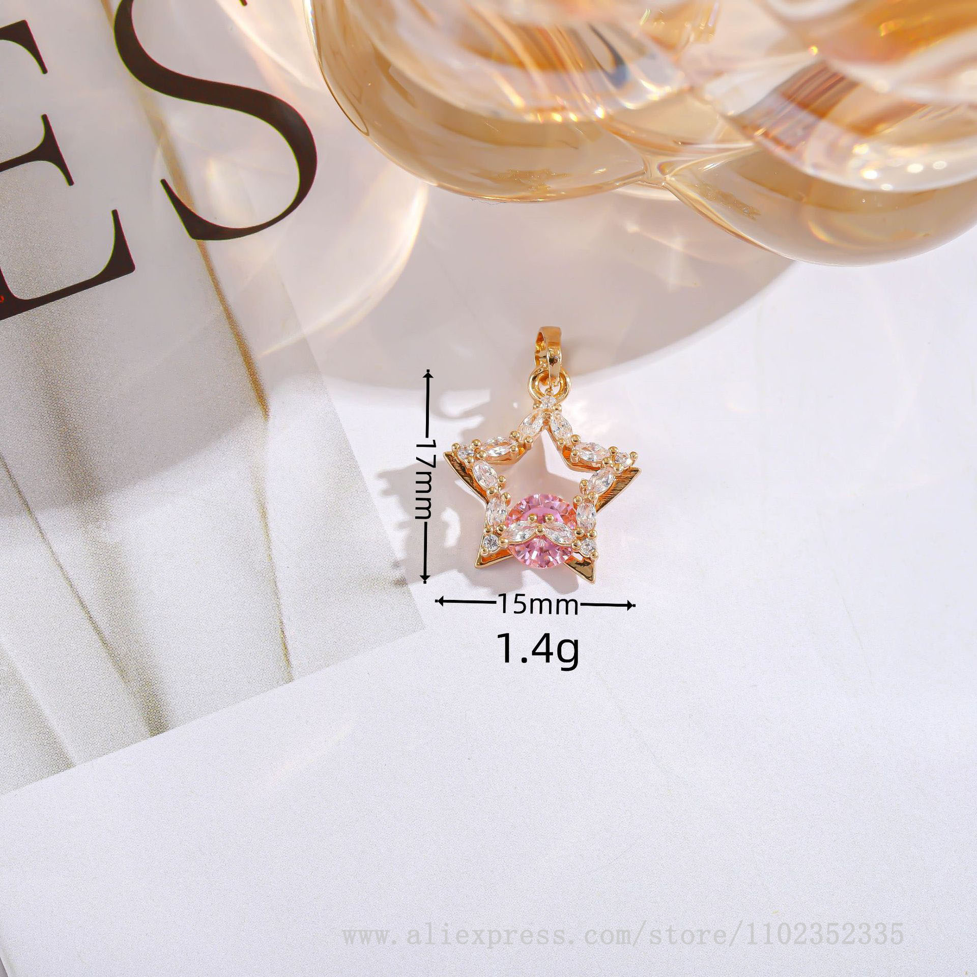 10pcs/ Bag   New fashion diamo - Diamond Stud Earrings ulasan dan harga