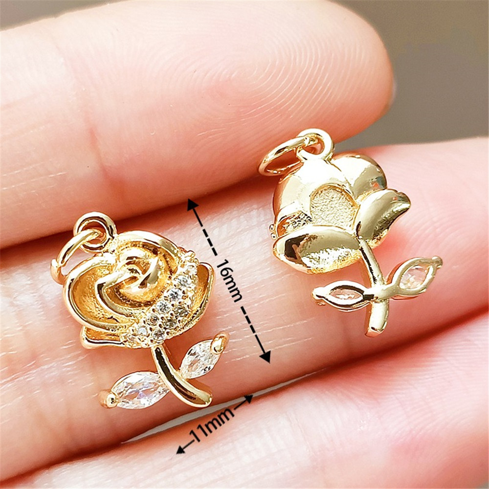 14K Gold-plated and Zirconium- - Rose Gold Bracelet ulasan dan harga