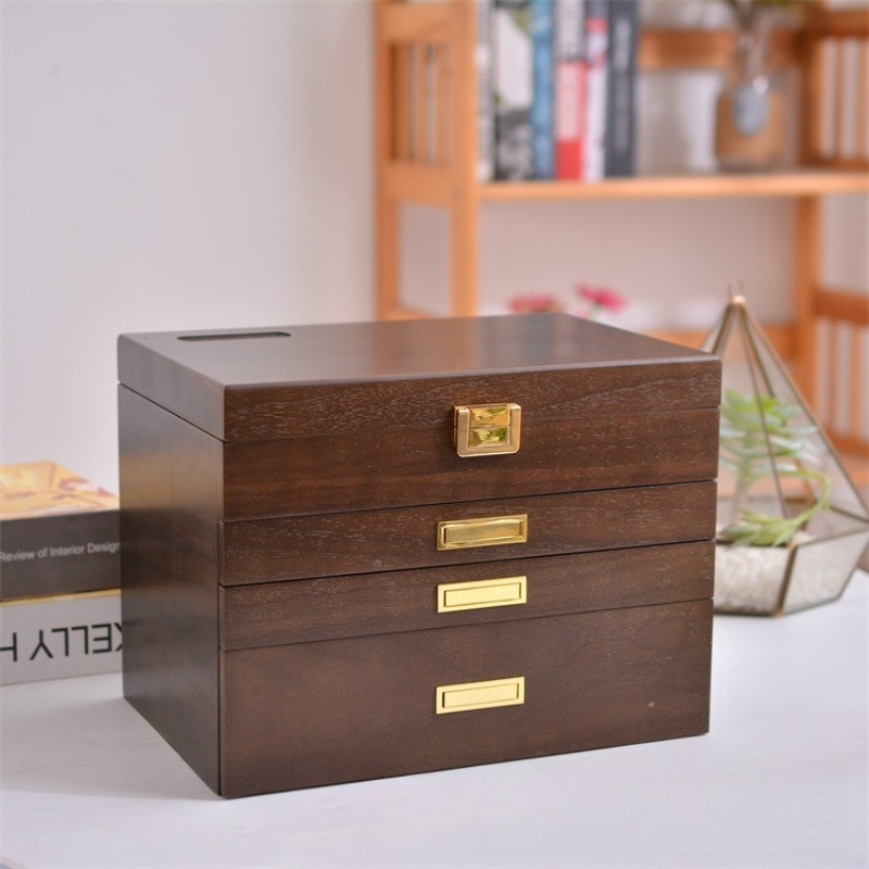 Black Walnut Brown Wood Organi - Jewellery Watches ulasan dan harga