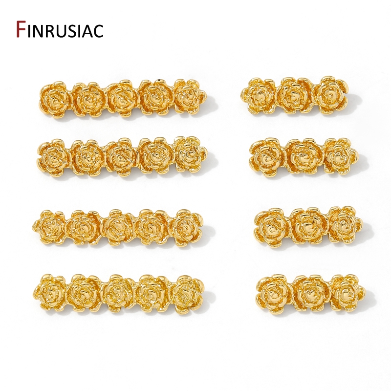 18K Gold Plated Brass Rose Flo - Rose Gold Bracelet ulasan dan harga