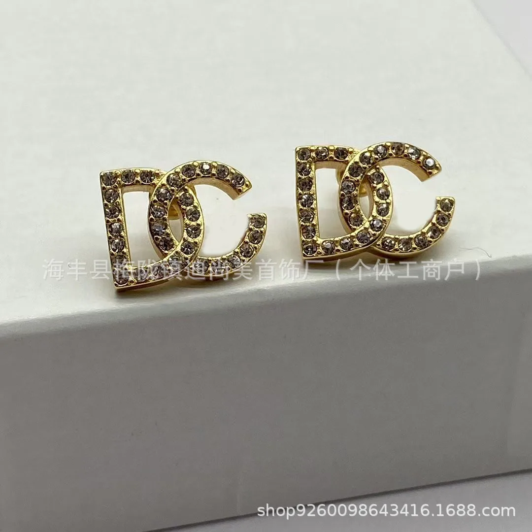 2026 Dujia Retro Colored Diamo - Diamond Stud Earrings ulasan dan harga