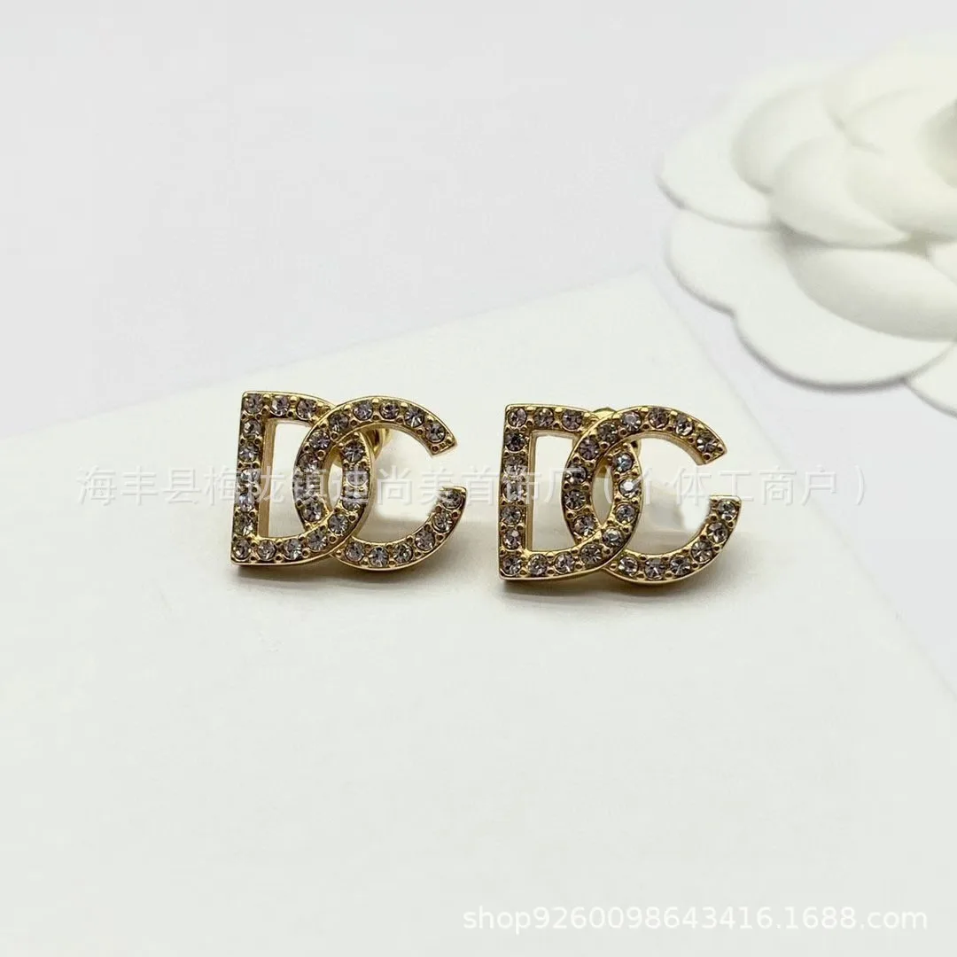 2026 Dujia Retro Colored Diamo - Diamond Stud Earrings ulasan dan harga