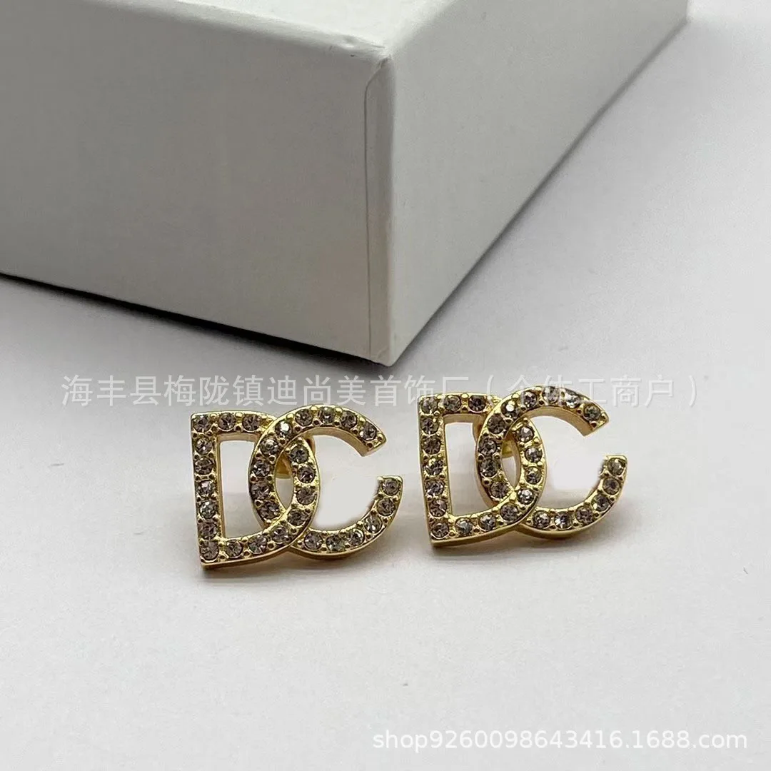 2026 Dujia Retro Colored Diamo - Diamond Stud Earrings ulasan dan harga