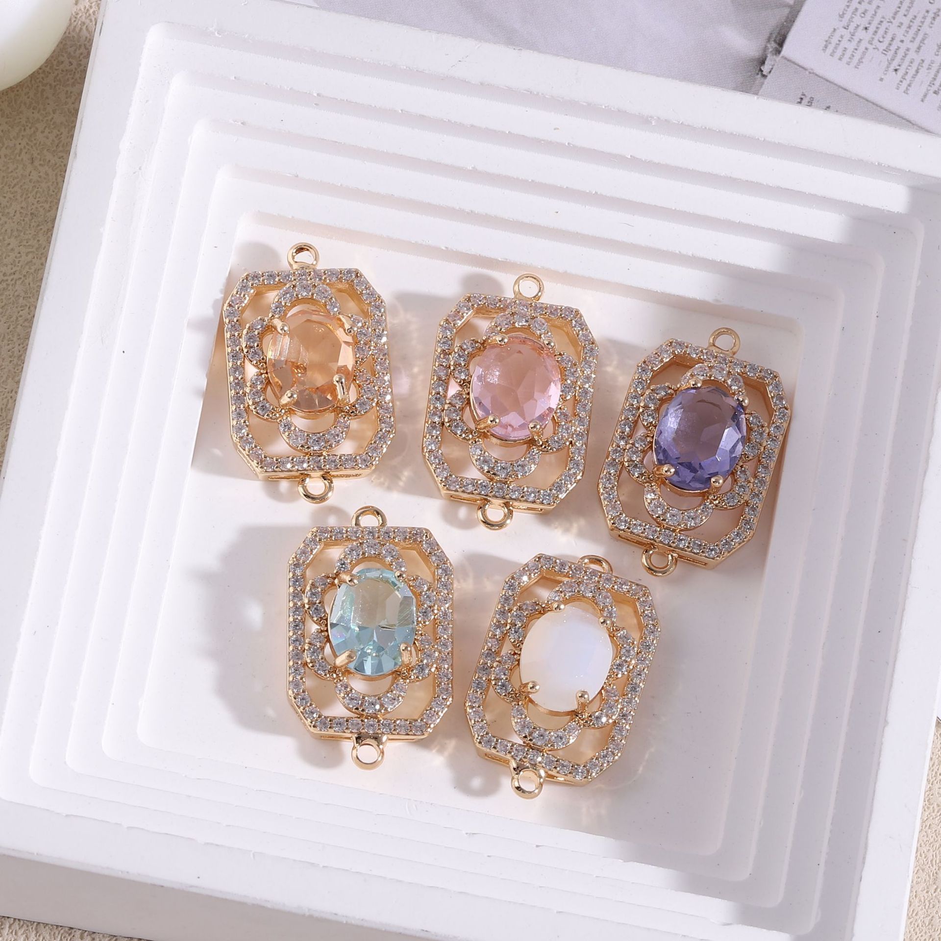 10pcs/ Bag   Diamond studded r - Diamond Stud Earrings ulasan dan harga
