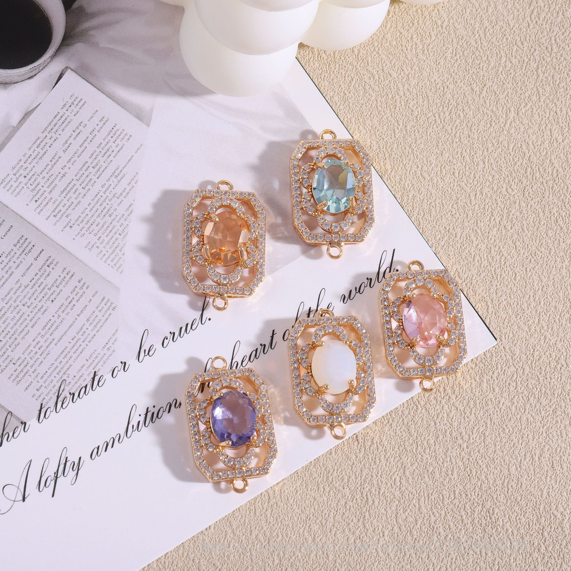 10pcs/ Bag   Diamond studded r - Diamond Stud Earrings ulasan dan harga