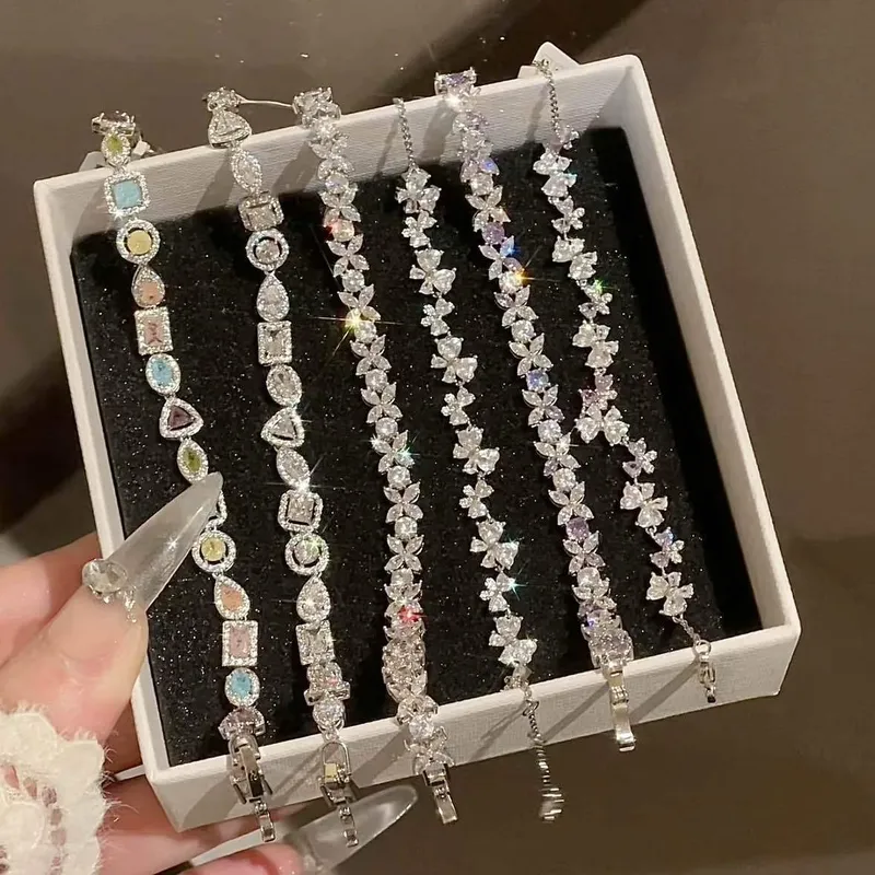 2026 Korean Super Flash Zircon - Rose Gold Bracelet ulasan dan harga