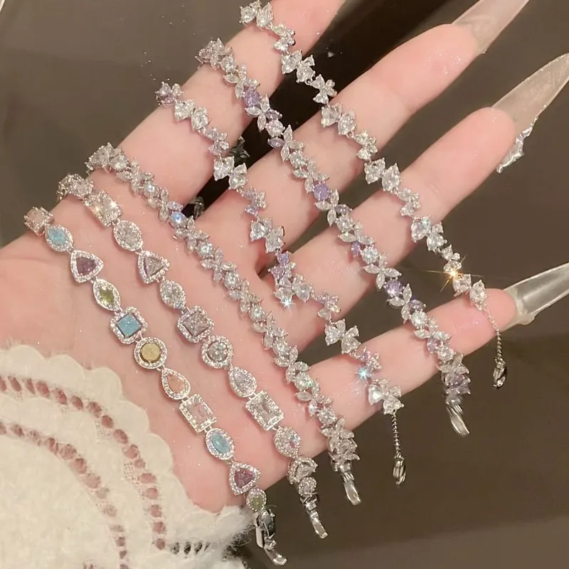 2026 Korean Super Flash Zircon - Rose Gold Bracelet ulasan dan harga