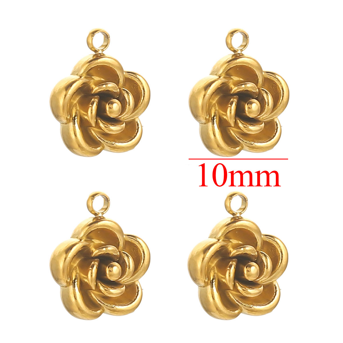 5pcs 8/10mm Stainless Steel Pl - Rose Gold Bracelet ulasan dan harga