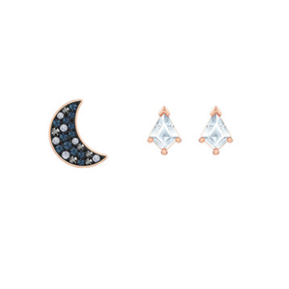 New Pink Crystal Butterfly Acc - Diamond Stud Earrings ulasan dan harga