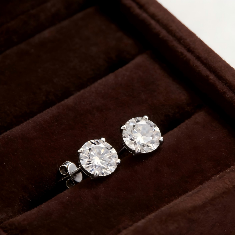 Cvd Lab Diamond 14k 18k Gold P - Diamond Stud Earrings ulasan dan harga