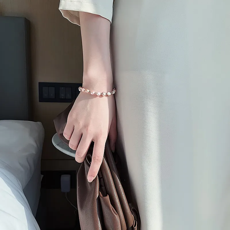 2026 Baroque Freshwater Pearl  - Rose Gold Bracelet ulasan dan harga