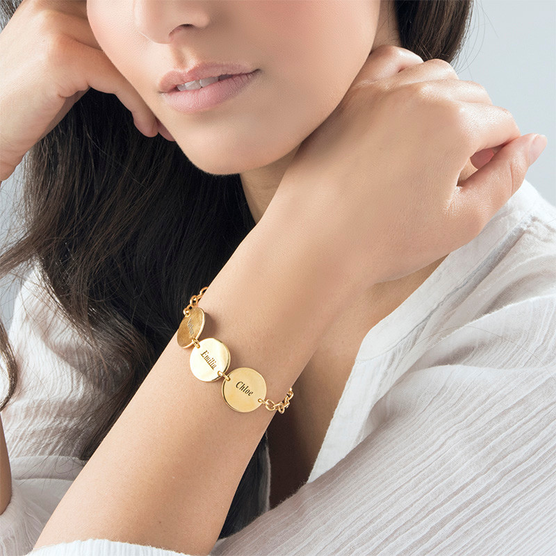 Engraved Name Bracelet 18K Gol - Rose Gold Bracelet ulasan dan harga