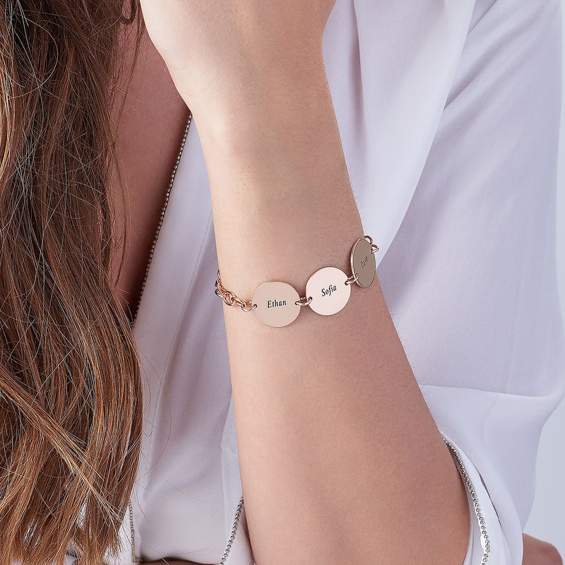 Engraved Name Bracelet 18K Gol - Rose Gold Bracelet ulasan dan harga