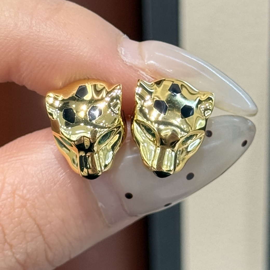KQDANCE 925 Silver Black Ename - Diamond Stud Earrings ulasan dan harga