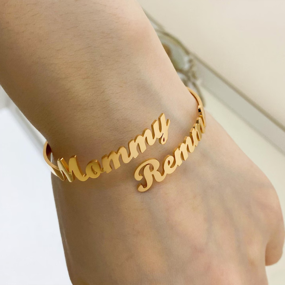 Customize Two Name Bracelets,  - Rose Gold Bracelet ulasan dan harga