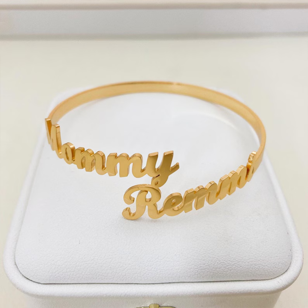 Customize Two Name Bracelets,  - Rose Gold Bracelet ulasan dan harga